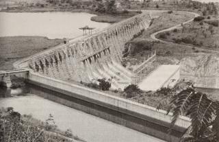 Barrage d'Inga sur le fleuve Congo