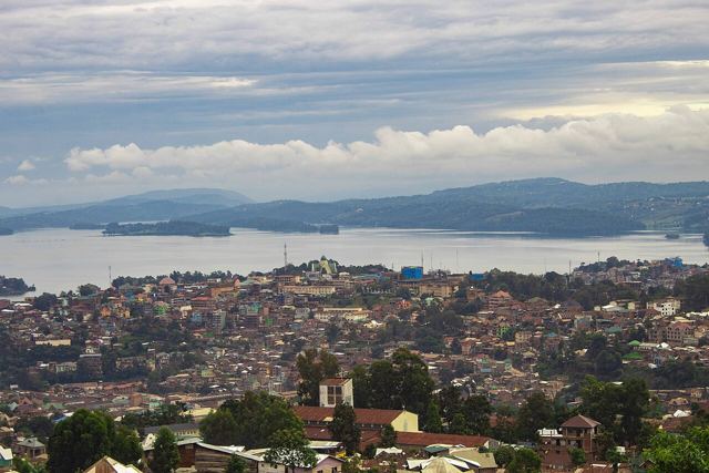Le lac Kivu et la ville de Bukavu