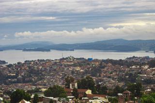 Le lac Kivu et la ville de Bukavu
