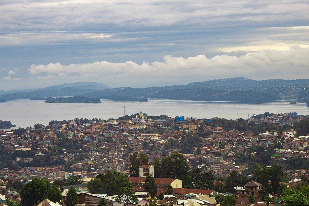 Le lac Kivu et la ville de Bukavu