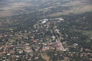 Vue aérienne de Kananga